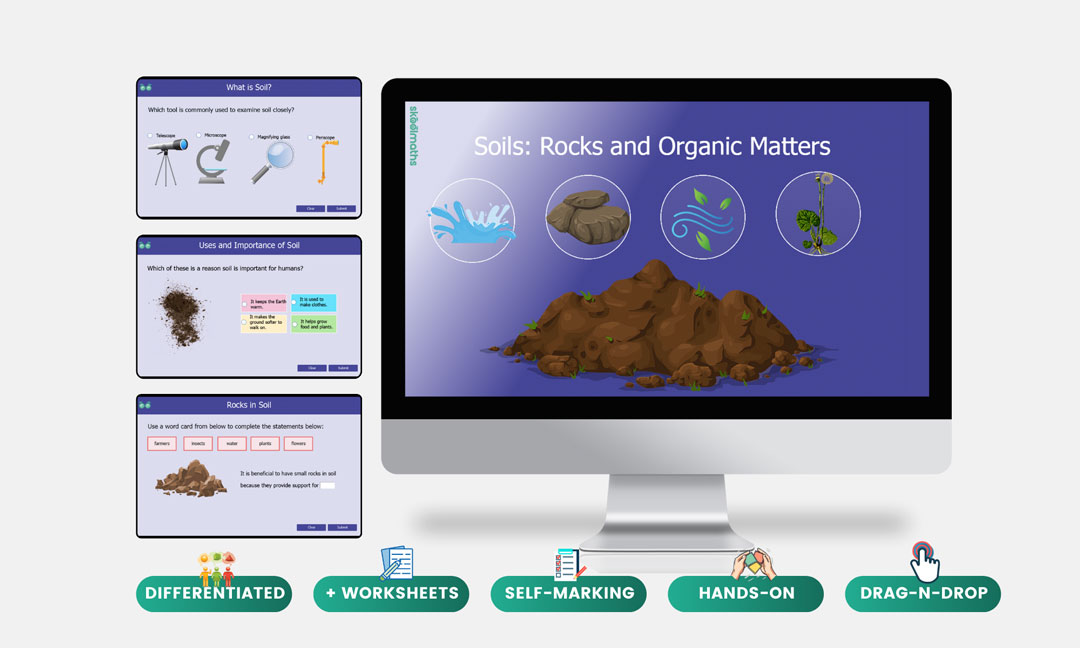 soils rocks and organic matter