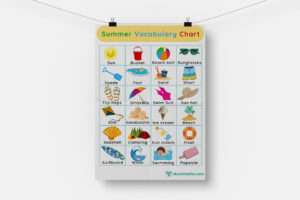 summer vocabulary chart