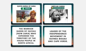 Black History Month African Heroes and Heroines Flashcards