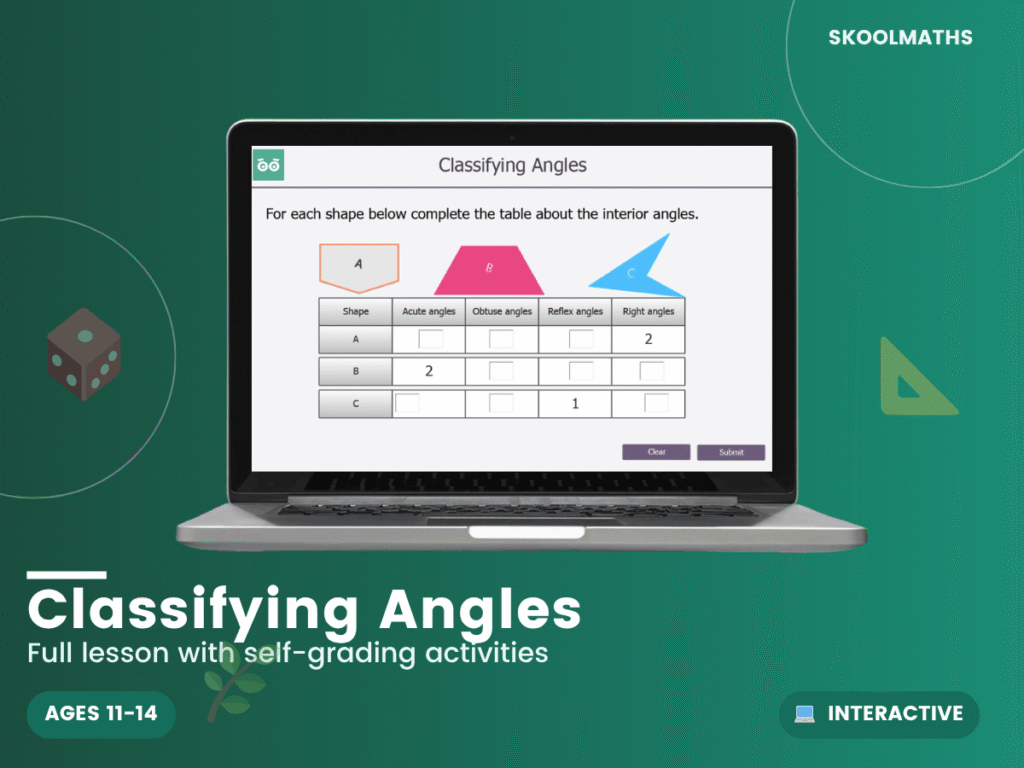 Classifying Different Types of Angles KS3 Maths