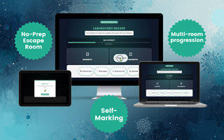 magnetic and non magnetic laboratory escape room game