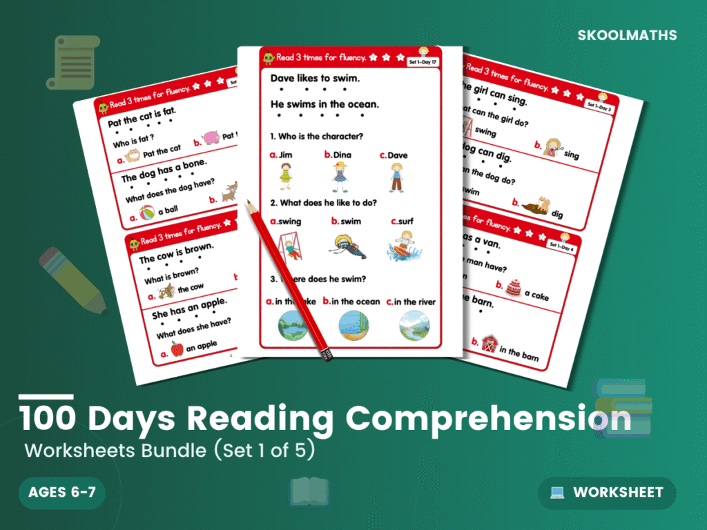 100 Days of Reading Comprehension (Set 1)
