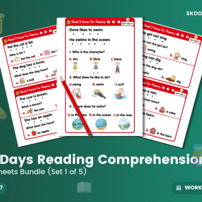 100 Days of Reading Comprehension: Set 1 — Reading Comprehension (Year 1–3)