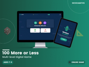 100 More or Less KS2: Interactive Mental Maths Game & Year 3 Number Sense Activities