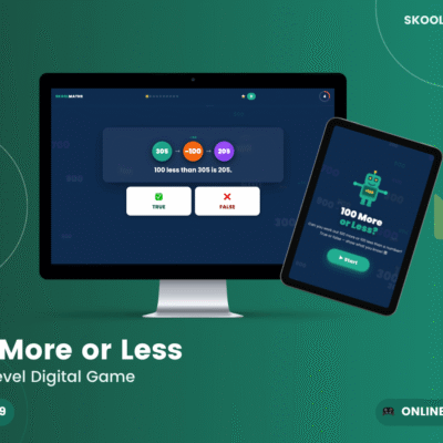 100 More Or Less: Maths Mental Maths Game & Number Sense — Activities (Ages 7–8)