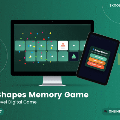 Identifying 2D Shapes Memory Game — Interactive Lesson (Ages 4–6)