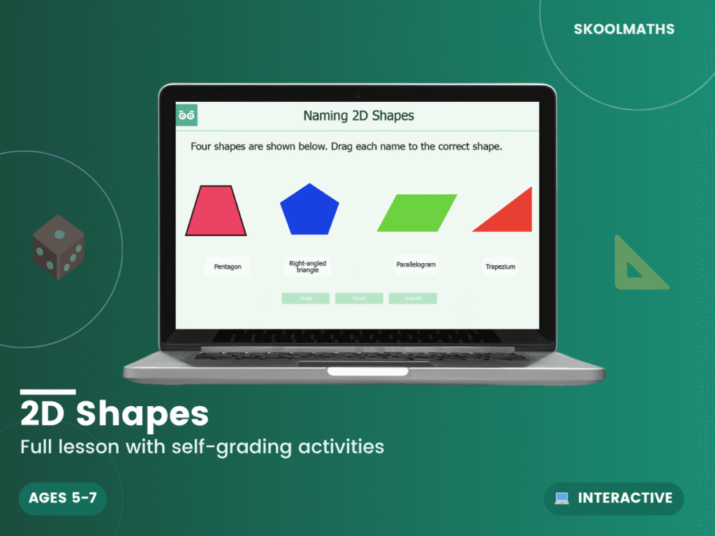 2D Shapes Digital Activities with Printable Worksheet