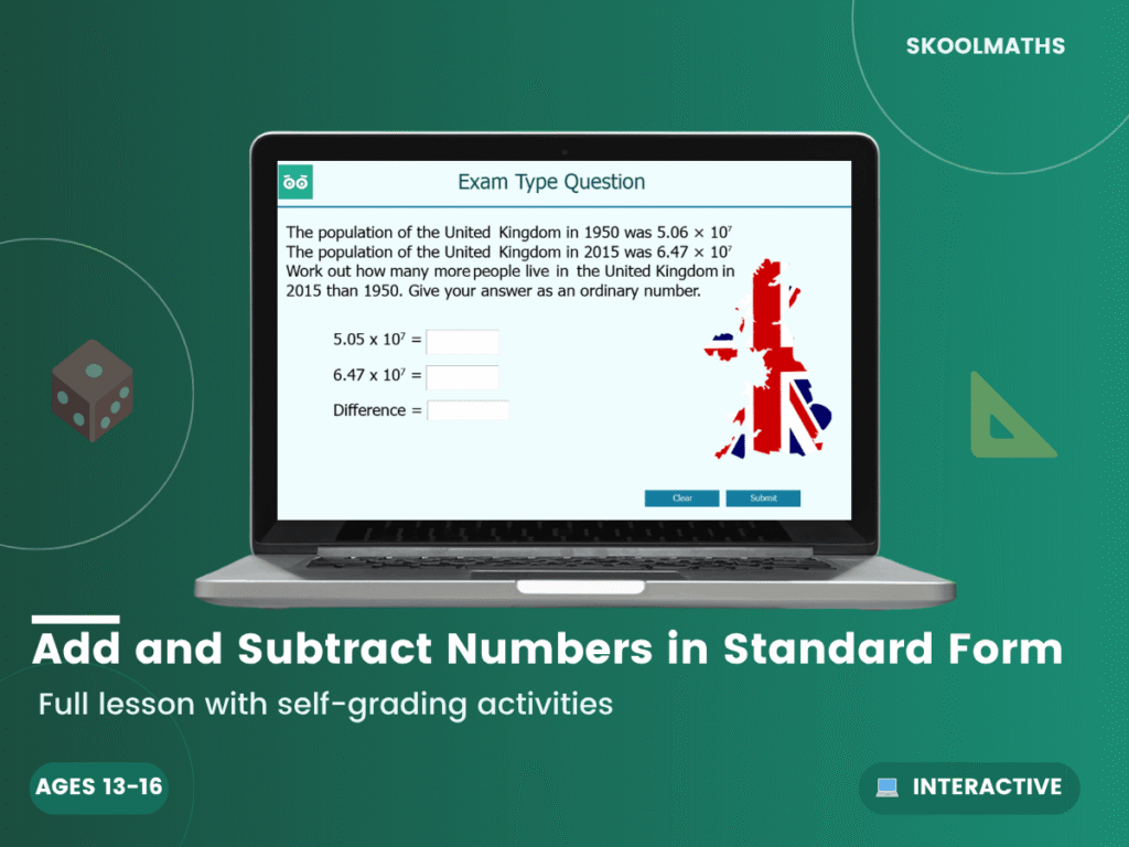 Add and Subtract Standard Form