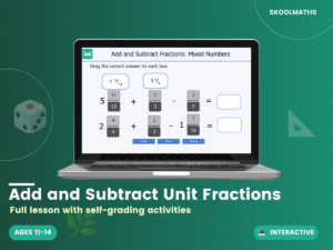 Add And Subtract Unit Fractions — Interactive Lesson (Ages 11–13)
