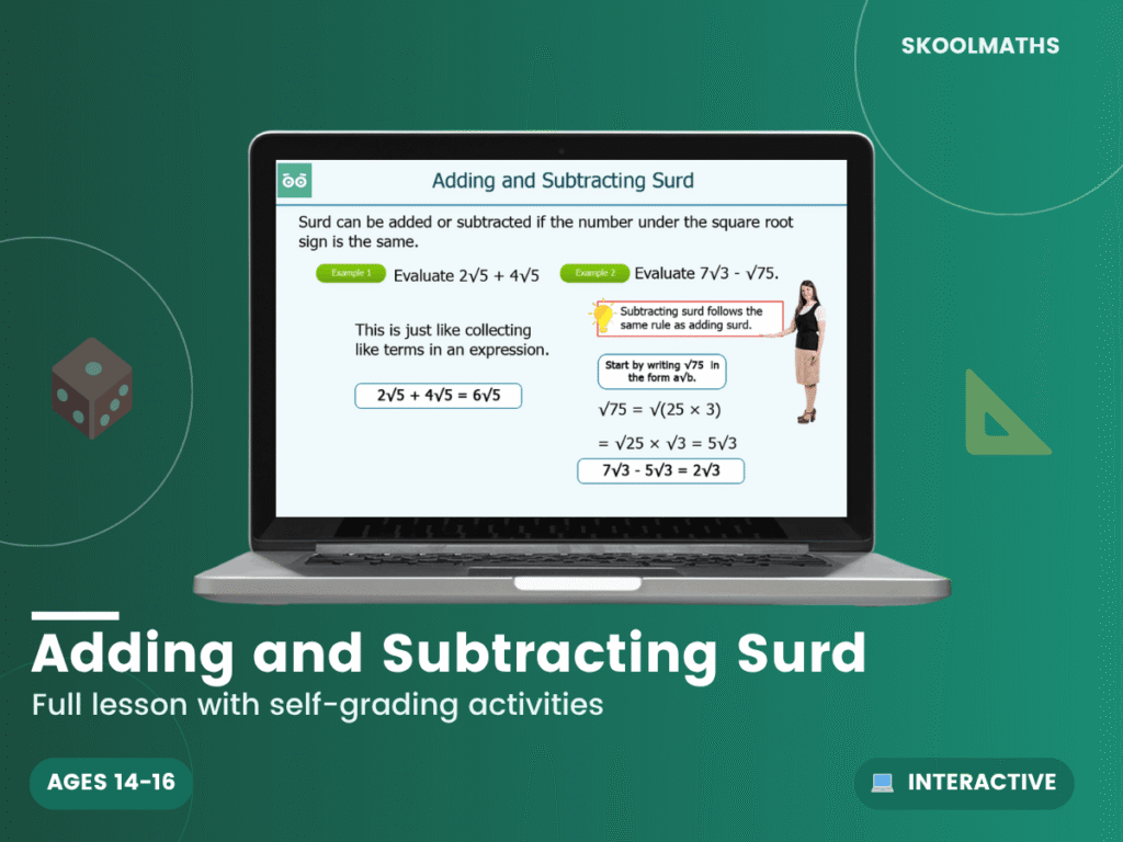 Adding and Subtracting Surd
