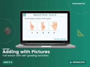 Adding with Pictures KS1: Interactive Addition Lessons & Early Maths Activities