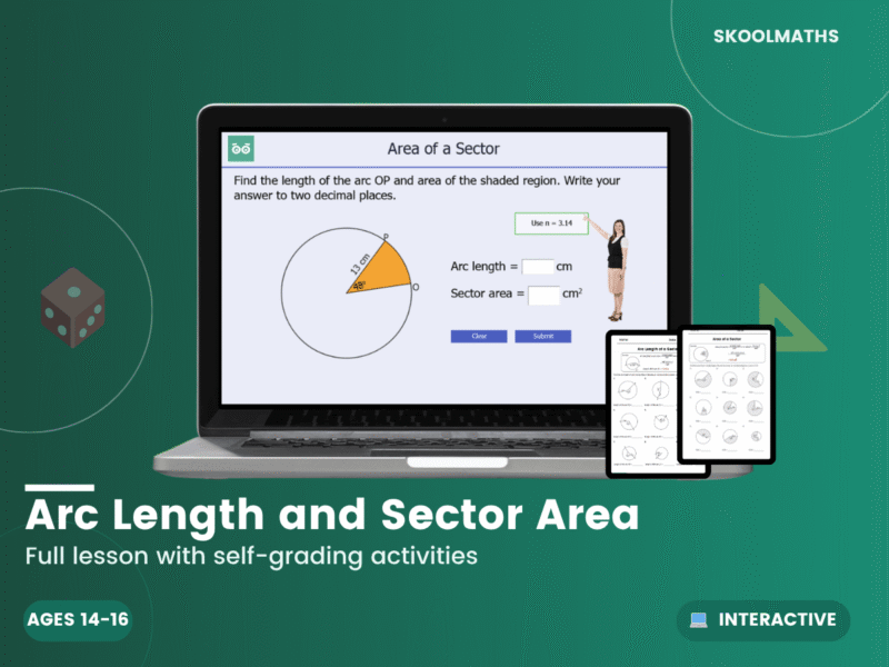 Arc Length and Sector Area – Maths, Science & English Teaching ...