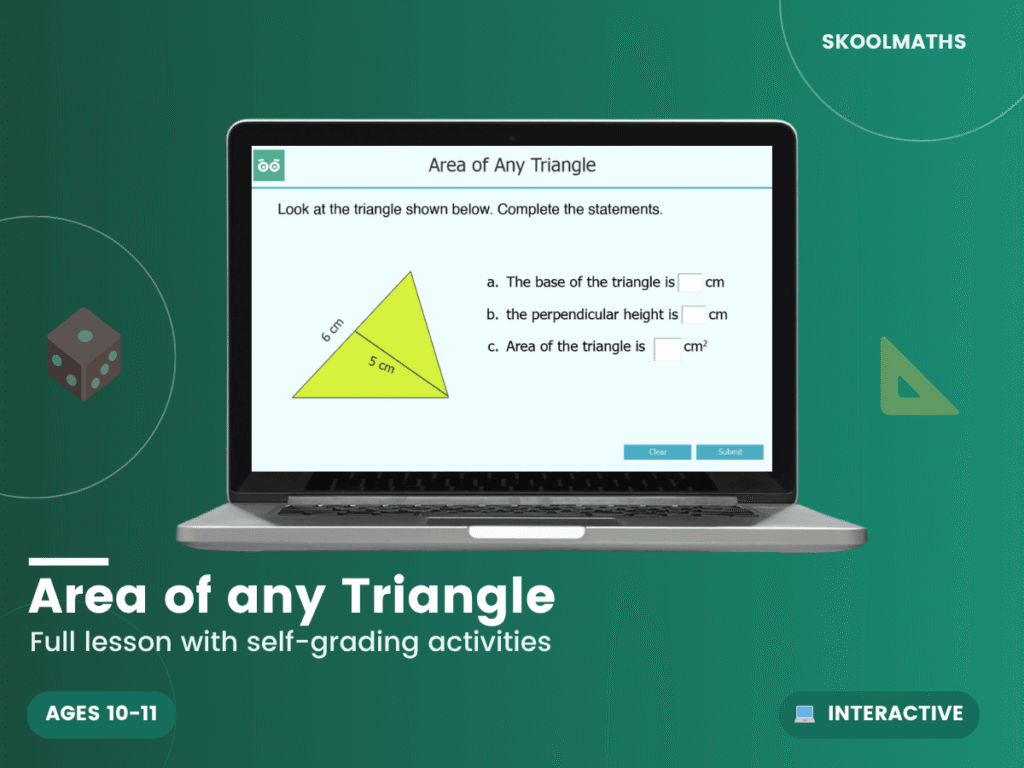 Area of any Triangle