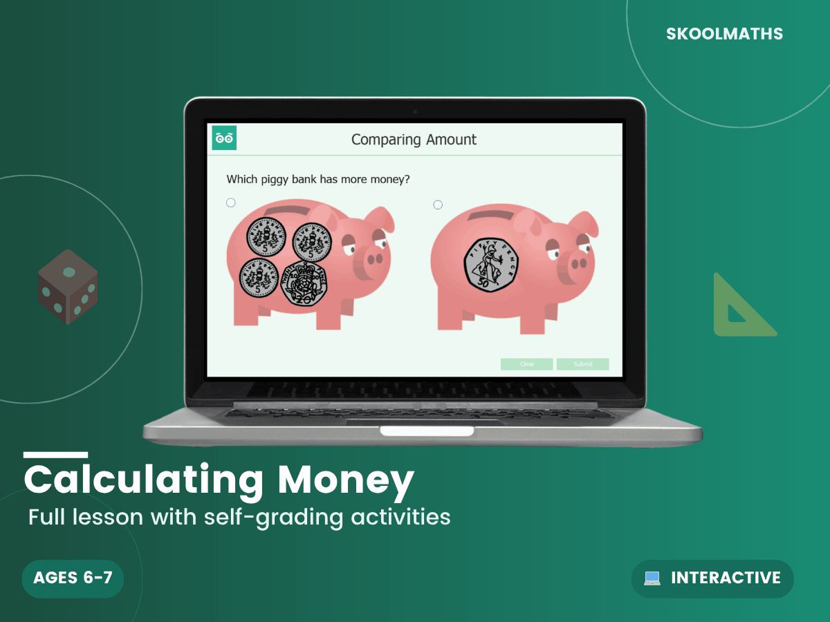 Money Calculation Example Calculating With Money — Interactive Lesson (Ages 6–7) – Maths, Science ...
