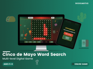 Cinco de Mayo Celebration Digital Word Search Game
