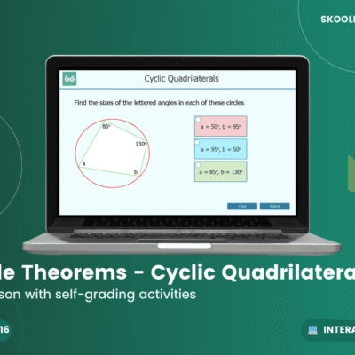 Circle Theorems Cyclic Quadrilaterals — Interactive Lesson (Ages 14–16)