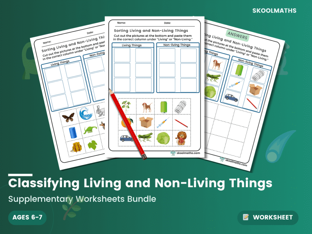 Classifying Living and Non-Living Things | Worksheet Packet