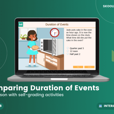 Comparing Duration Of Events — Interactive Lesson (Ages 7–8)