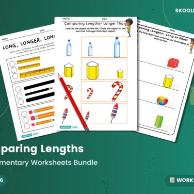 Comparing Lengths: Longer Than — Worksheet (Ages 5–6)