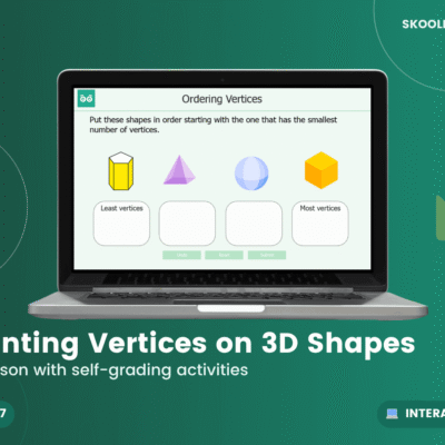 Counting Vertices On 3D Shapes: Maths Geometry — Interactive Lesson & Activities (Ages 6–7)