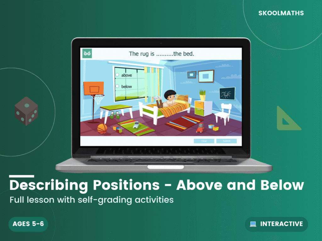 Describing Positions – Above and Below