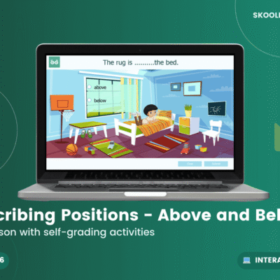 Describing Positions Above And Below — Interactive Lesson (Year 1)