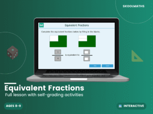 Equivalent Fractions: Year 4 Maths Interactive Digital Learning & Fraction Activities