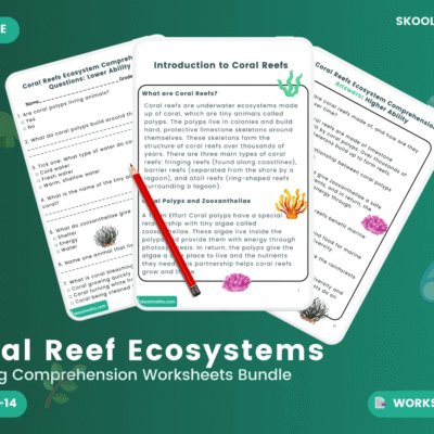 Coral Reef Ecosystems — Reading Comprehension (Ages 11–14)