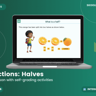 Fractions: Halves Fractions — Worksheet (Ages 5–6)