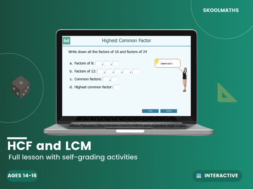 HCF and LCM​