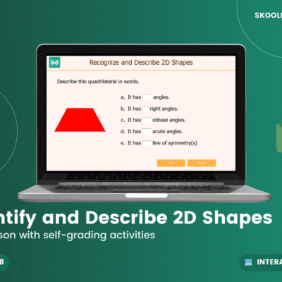 Identify And Describe 2D Shapes — Interactive Lesson (Ages 7–8)