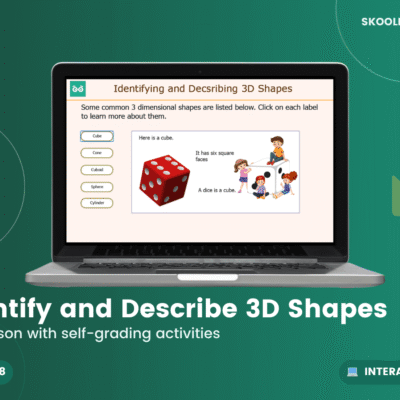 Identifying And Describing 3D Shapes — Interactive Lesson (Ages 7–8)