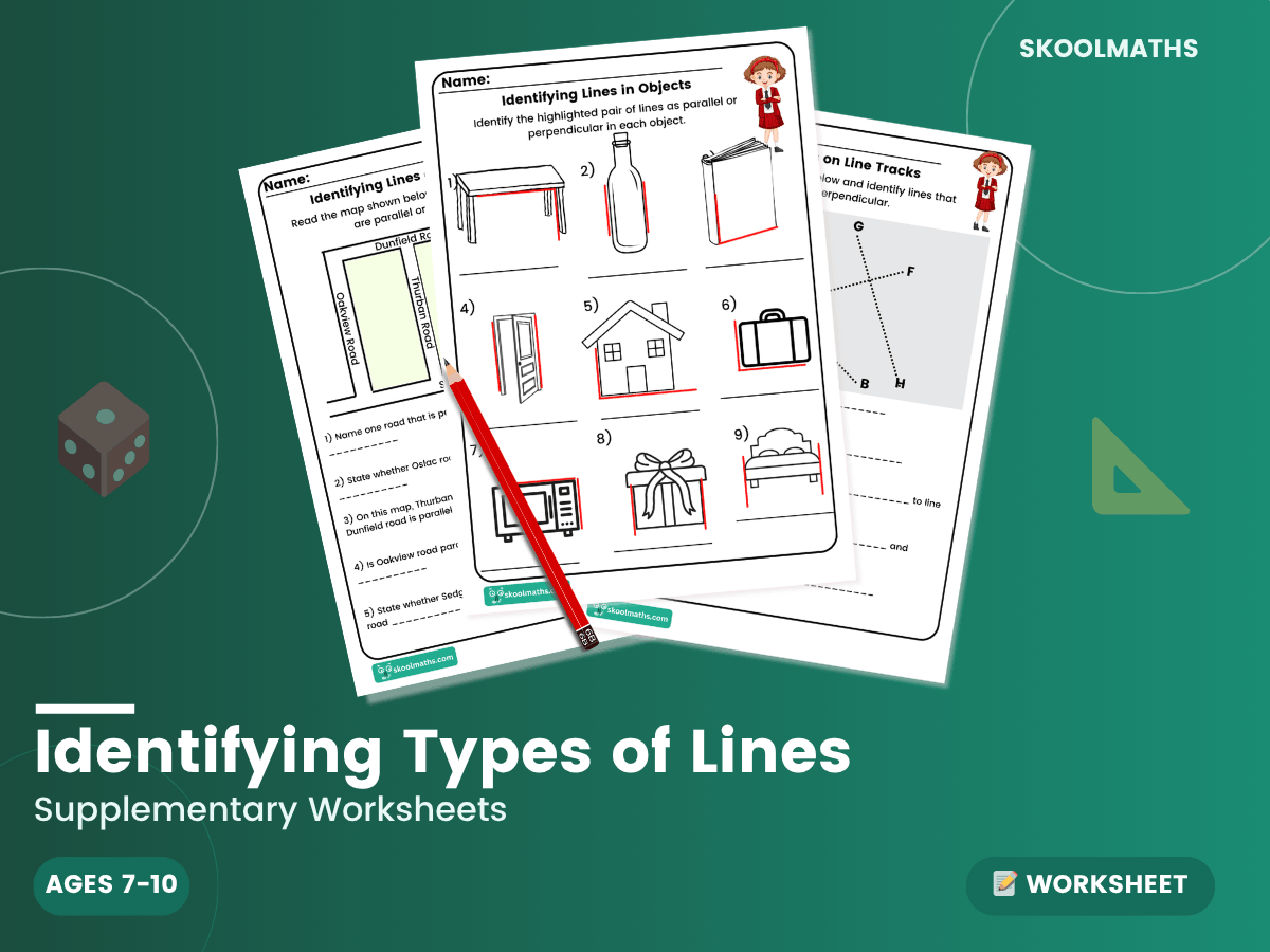 Identifying Line Types Identifying Types Of Lines Free — Worksheet (Ages 7–8) – Maths, Science ...