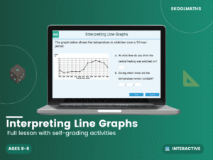 Interpreting Line Graphs: Year 4 Maths Interactive Lesson & Statistics Activities