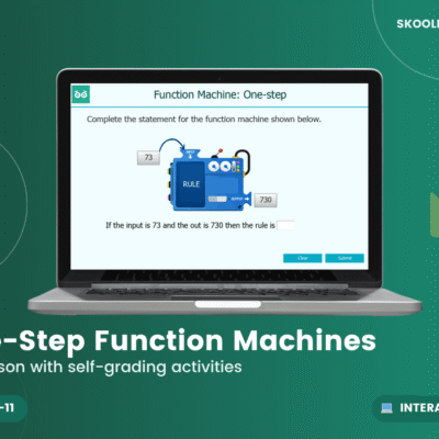 Introduction To Algebra: 1 Step Function Machines — Interactive Lesson (Ages 10–11)