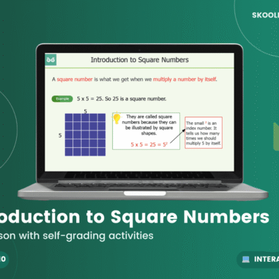 Introduction To Square Numbers — Interactive Lesson (Year 5)