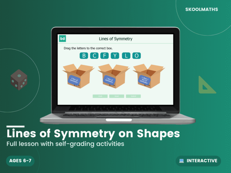 Lines of Symmetry on Shapes: Year 2 Maths Interactive Geometry Lesson ...
