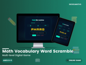 Math Word Scramble Digital Game