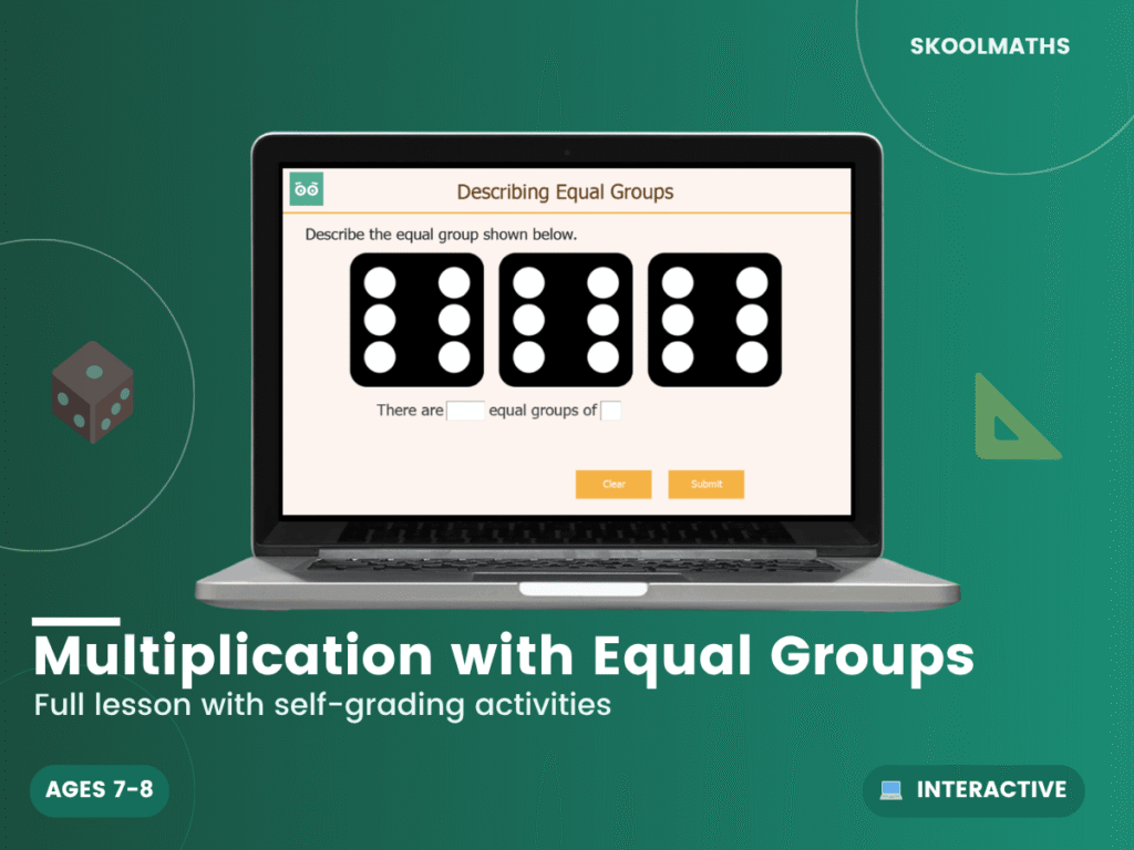Multiplication with Equal Groups: Year 3 Maths Interactive Lesson & KS2 Multiplication Activities