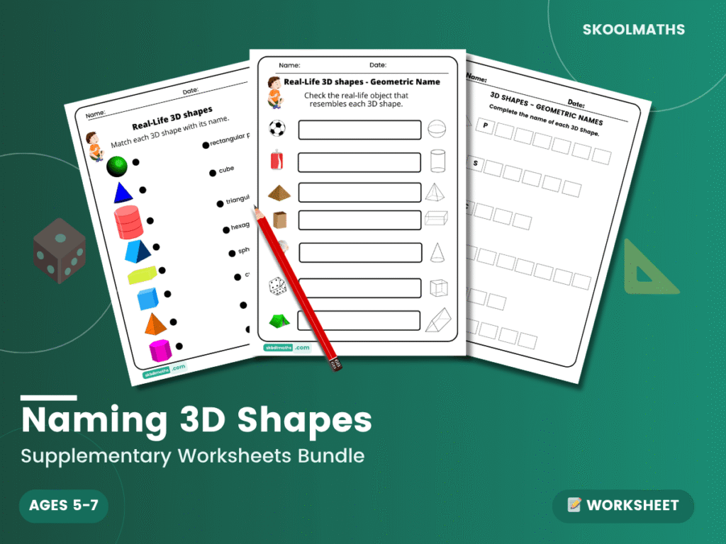 3D Shapes: Geometric Names: Year 2 Maths Interactive Geometry Lesson & Activities
