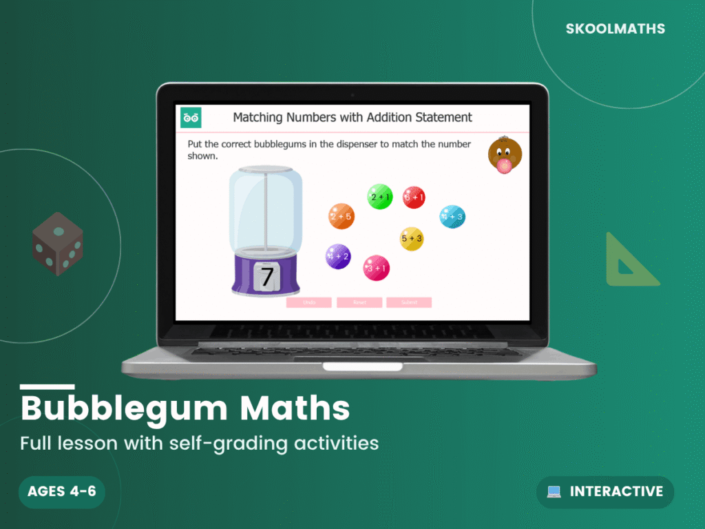 Bubblegum Maths | Adding, Subtracting, Counting