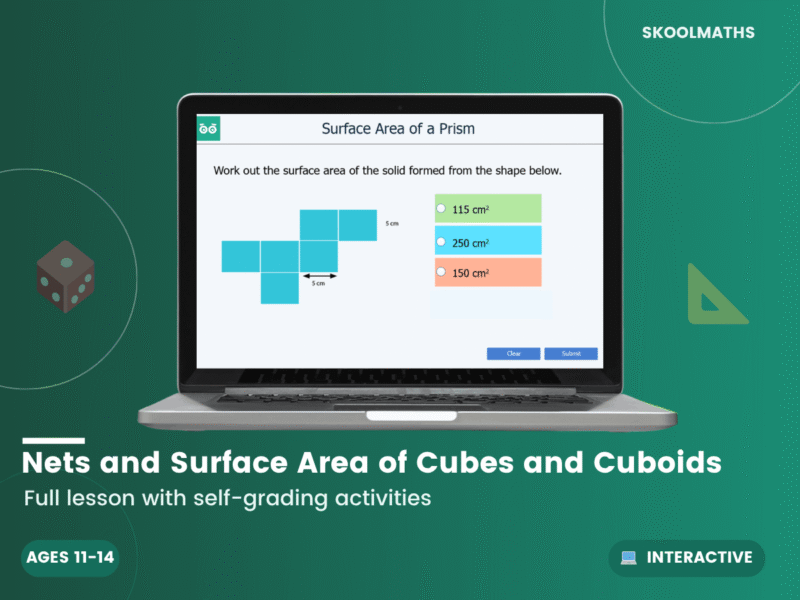 Nets And Surface Area Of Cubes And Cuboids : Geometry & 3D Shape ...