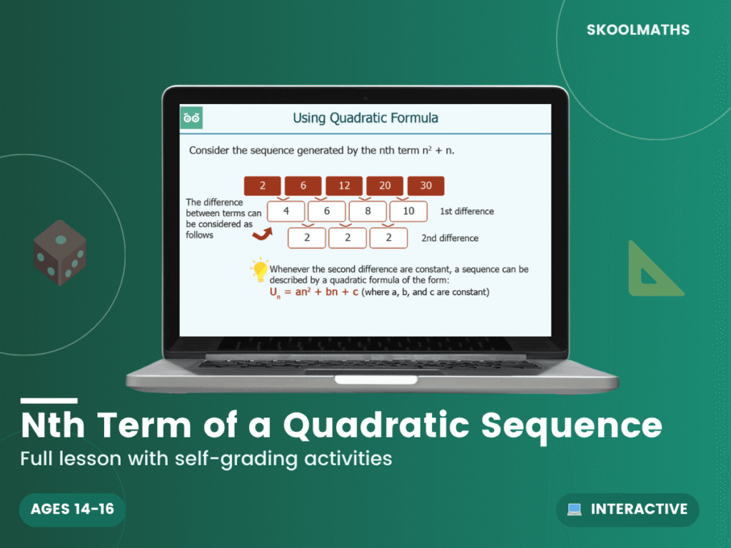 Finding the Nth Term of a Quadratic Sequence​