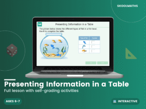 Presenting Information in a Table