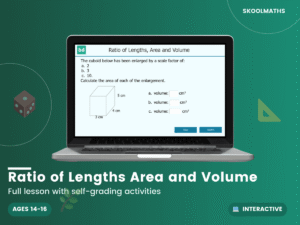 Ratio of Lengths, Area and Volume Worksheet & Scale Factor Activities | GCSE Maths KS4