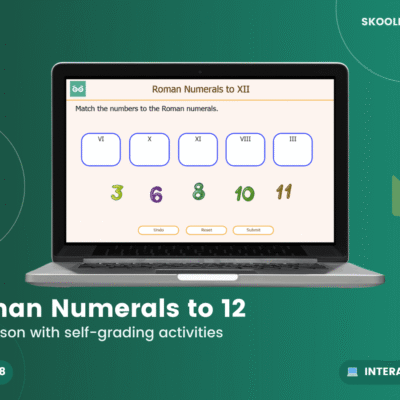 Roman Numerals To 12 — Interactive Lesson (Ages 7–8)