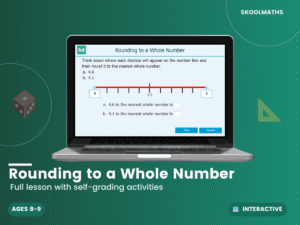 Rounding to a Whole Number: Year 4 Maths Interactive Lesson & Rounding Activities