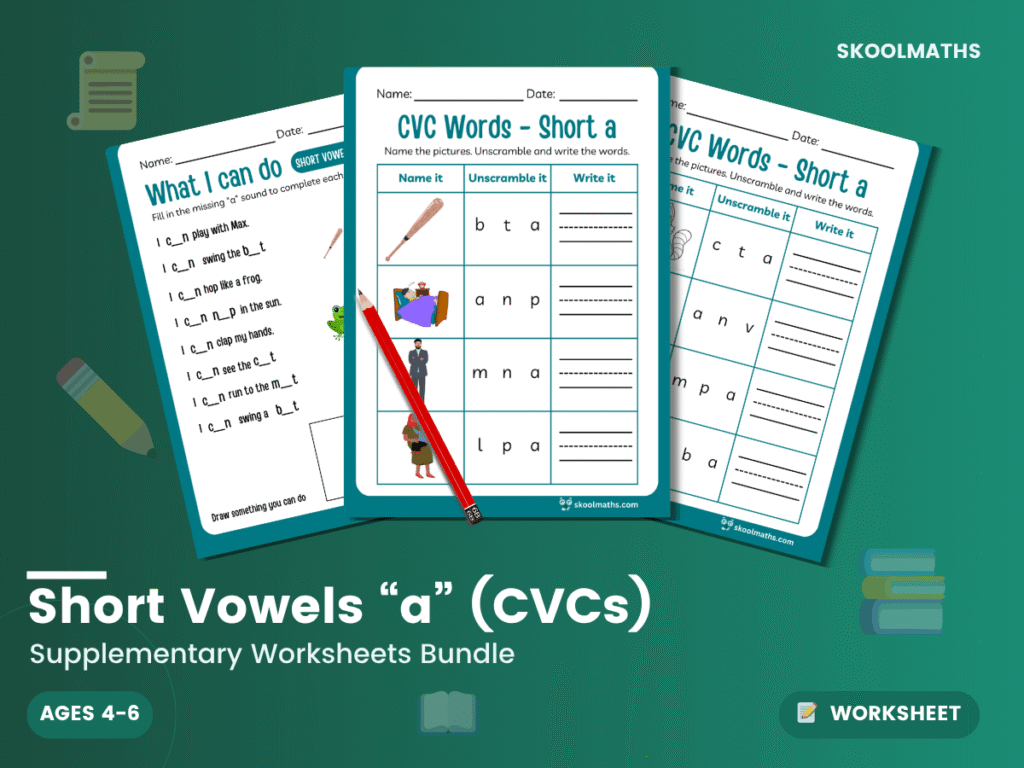 Short Vowels “a” (CVCs)