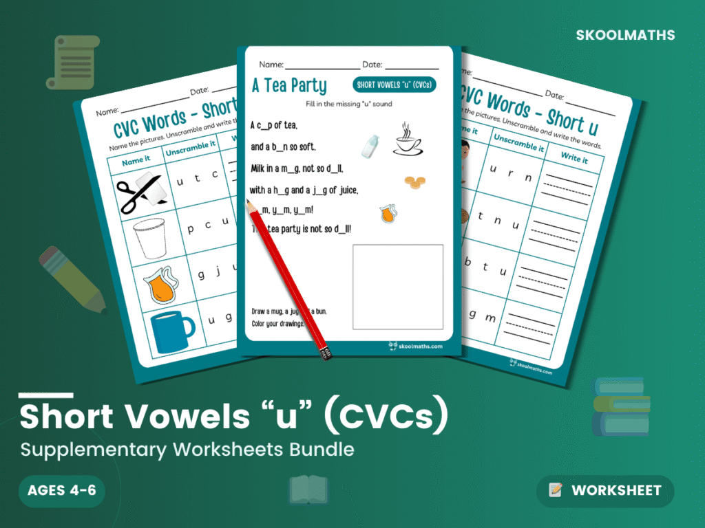 CVC Words – Short u