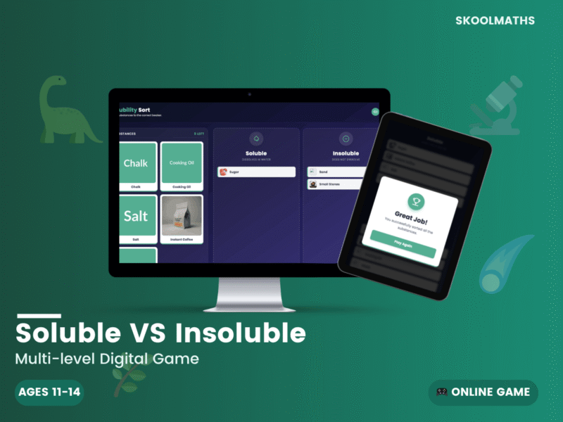 Soluble Vs Insoluble Challenge — Interactive Solubility Sorting Game ...